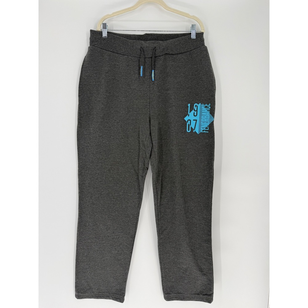 Fenerbahce SK Tribün Gray Sweatpants Mens XL Fenerium Turkey Soccer Blue Logo